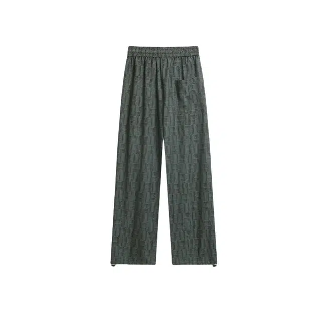 加荣 设计感格子凉感速干大码青少年潮流美式高级感直筒裤夏日薄款透气慵懒宽松阔腿裤抽绳长裤休闲裤 男女同款