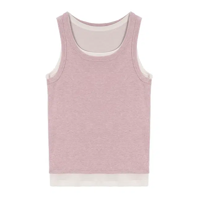 潞优野 时尚百搭假两件显瘦背心 女款