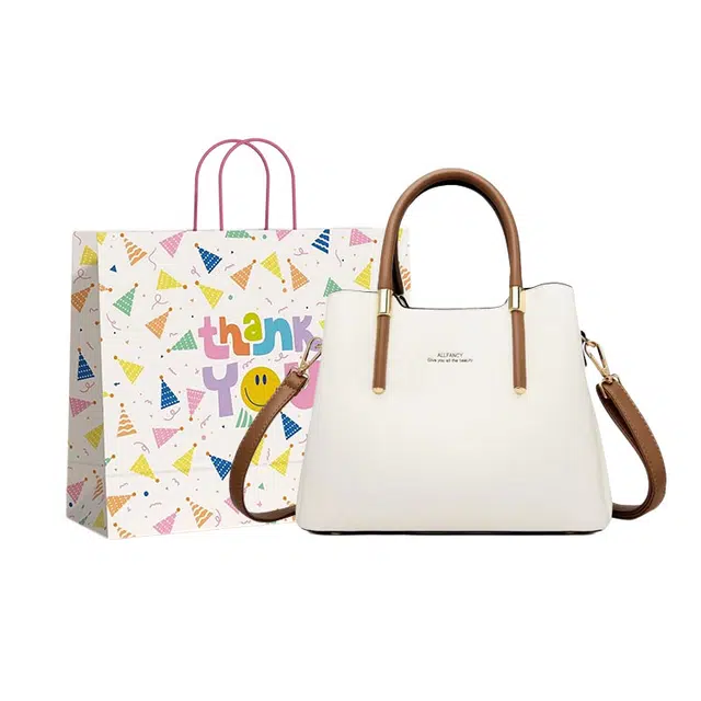 三只小鸭 潮流时尚 优质面料 单肩包 女款 白色/红色/蓝色/黑色/棕色/豆沙色