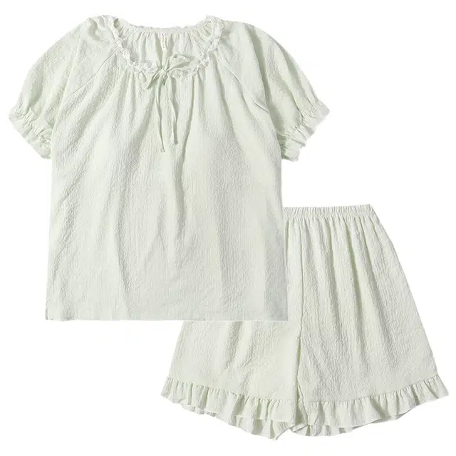 好福份 带胸垫韩式风甜美休闲时尚家居服睡衣套装 女款