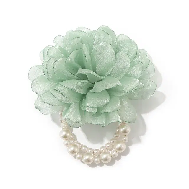 如花梦 花朵发圈扎马尾发圈高级感 布艺 头绳 女款