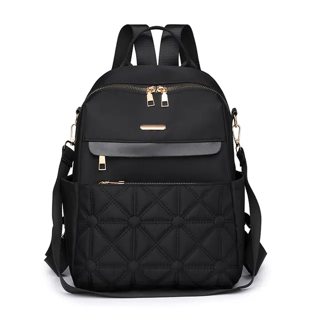 恒源祥 简约纯色百搭 尼龙 背包双肩包 女款 多色