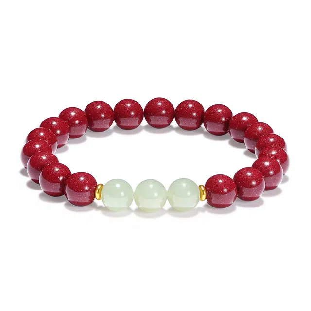 【普陀山官方已过香】 普陀山文创 红运当头 福星高照 好运降临 福气相伴 事业兴旺 发达潮流 朱砂 手串 男女同款情侣款