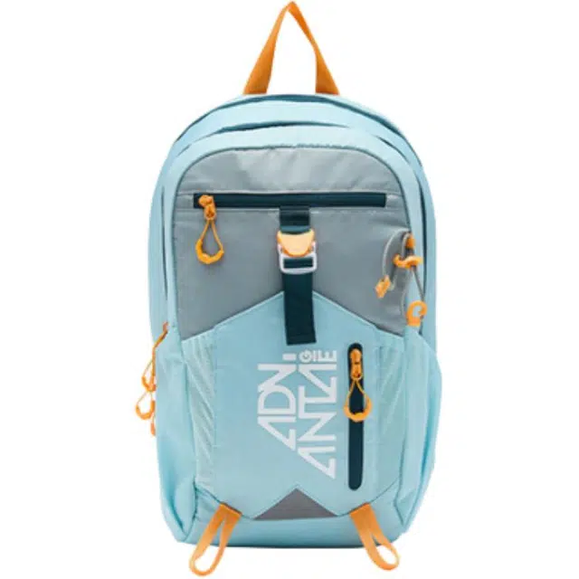 安踏儿童 大容量防泼水轻便 织物 双肩包 青少年 灰蓝