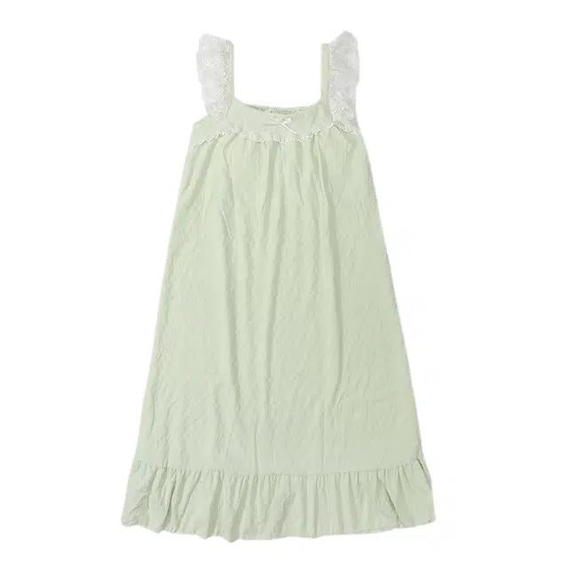 好福份 带胸垫无袖吊带中长款简约时尚温柔睡裙 女款