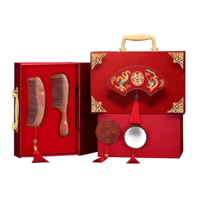 夕唐  结婚礼盒梳子套装 嫁妆陪嫁用品