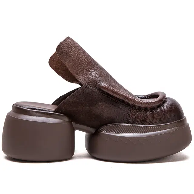 杰骤 厚底外穿  时尚潮流包头拖鞋 女