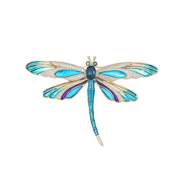 山一丸 时尚优雅小众 高级感设计 精致西装外套 环保铜 胸针 女款