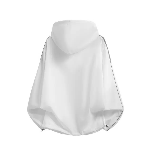 巴塞罗那足球俱乐部 轻薄户外纯色凉感连帽拉链长袖基础简约款撞色字母印花骑行徒步通勤百搭 超轻透气速干防虫防晒服 男女同款