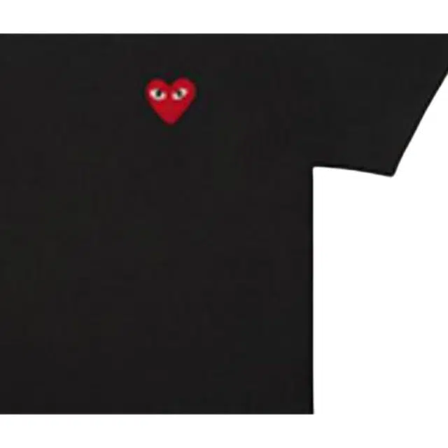 CDG PLAY heart logo patch T-shirt T
