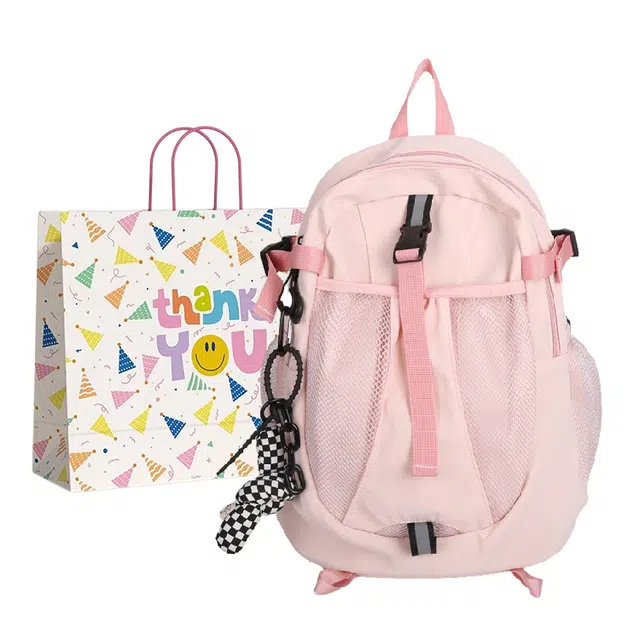 三只小鸭 韩系运动风百搭大容量旅行学生上课 尼龙 双肩包 女款 多色