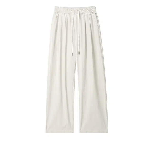 欧路得 美式透气薄款山本裤复古高级感痞帅慵懒时尚宽松垂感休闲裤 男款