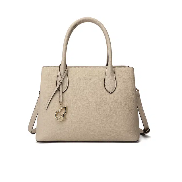 稻草人 小众设计 葫芦包 福禄寓意挂饰 牛皮革 合成革 斜挎单肩包妈妈包手提包 女款 黑色/卡其/米白