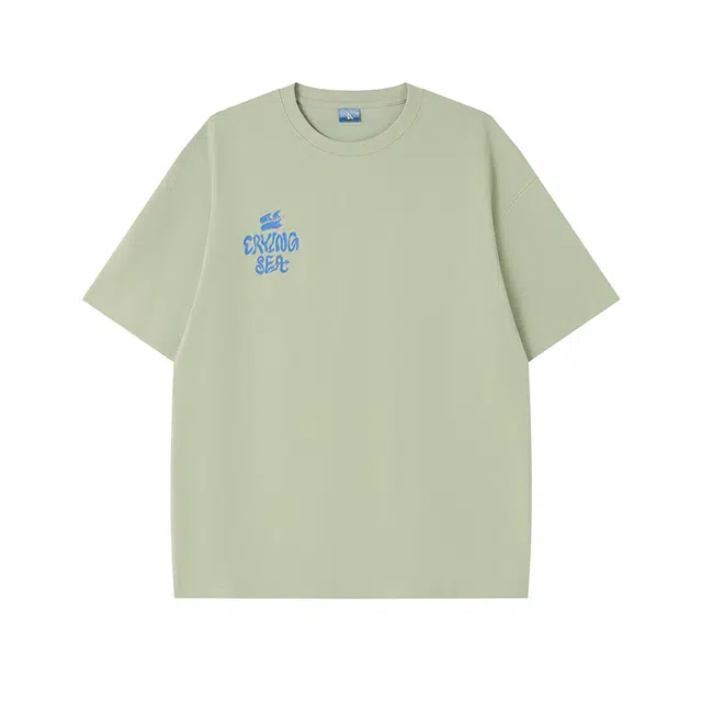 Crying Center Vintage Beach Illustration Tee