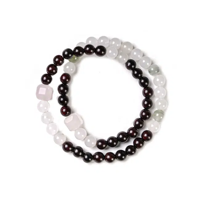 嫒柯 国潮新中式轻奢高级感文玩盘玩佛珠念珠招财进宝节节高升财源滚滚诸事顺遂#好运 紫檀属 手串 男女同款情侣款