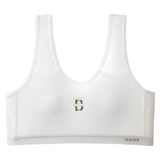 英氏 柔软舒适洋气字母纯色发育内衣 儿童款