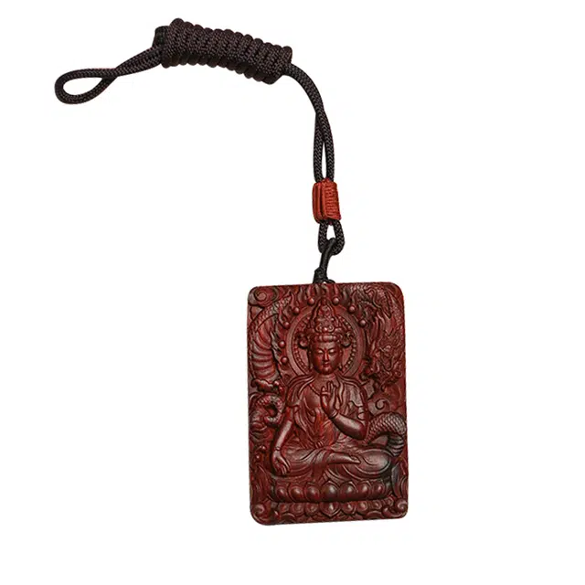 天纵 小叶高级感新中式国风国潮观音吉祥如意招财纳福好运文玩 紫檀属 挂件 男女同款情侣款