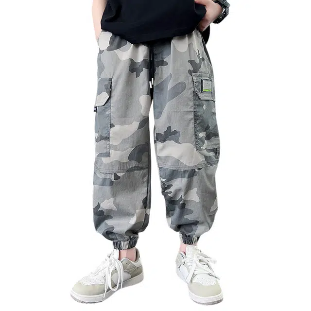 雅鹿长裤 时尚休闲百搭 迷彩色 青少年