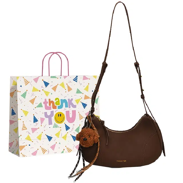 三只小鸭 高级质感复古 磨砂面料 单肩包 女款 多色