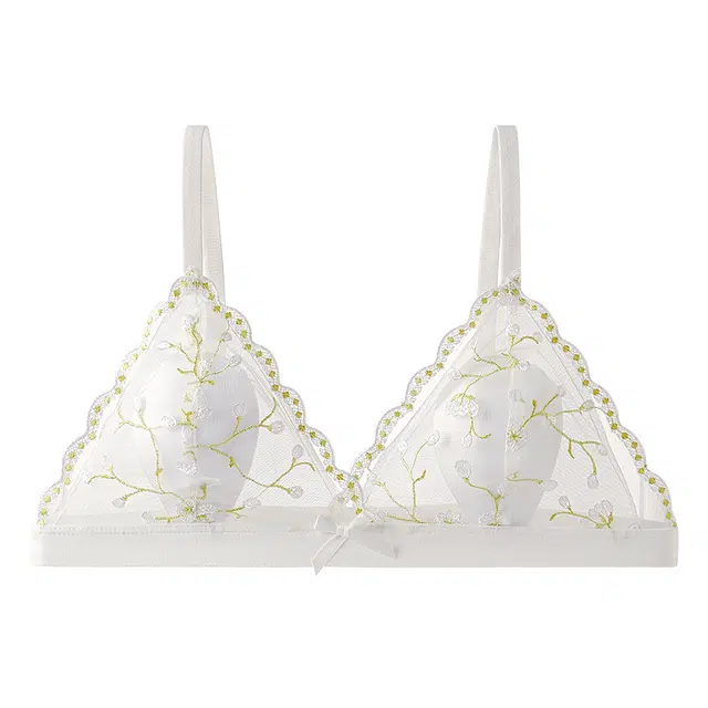 戴维诗 蕾丝法式夏季超薄款大胸显小文胸 女款