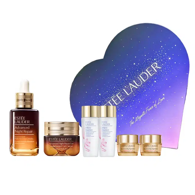 雅诗兰黛 小棕瓶眼面修护护肤套装 保湿修护补水 六件套