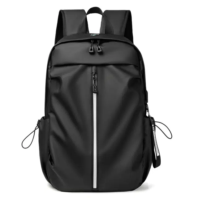 三只小鸭 电脑简约高级商务高颜值 牛津布 双肩包 男款 黑色/灰色
