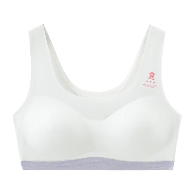 梦特娇 舒适无痕简约柔软字母薄款文胸 青少年