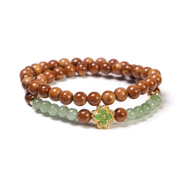 絮物 国潮新中式轻奢高级感复古风文玩盘玩佛珠念珠招财纳福吉星高照招财进考试考研考公上岸转运百搭#好运 库克 手串 男女同款情侣款