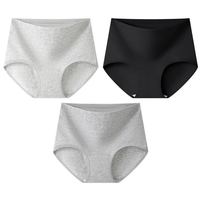 二三二三 纯色简约抑菌弹力三角防夹臀设计高腰加宽柔软亲肤内裤无痕高级舒适百搭时尚潮流日常通勤短裤 女款