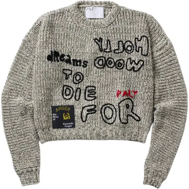 Paly Hollywood SS25 TO DIE FOR HAND KNIT SWEATER