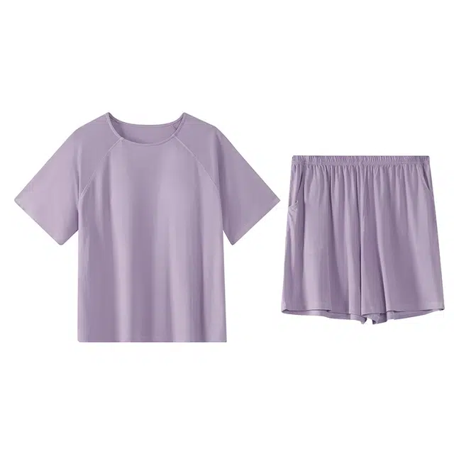 顶瓜瓜 简约带胸垫休闲舒适亲肤可外穿家居服睡衣套装 女款