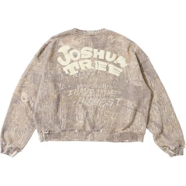 Paly Hollywood SS25 EMOTIONAL PAIN CAMO CREWNECK