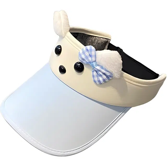 优莲茵 卡通小狗  户外可爱遮阳 棉 防晒帽 男女同款情侣款