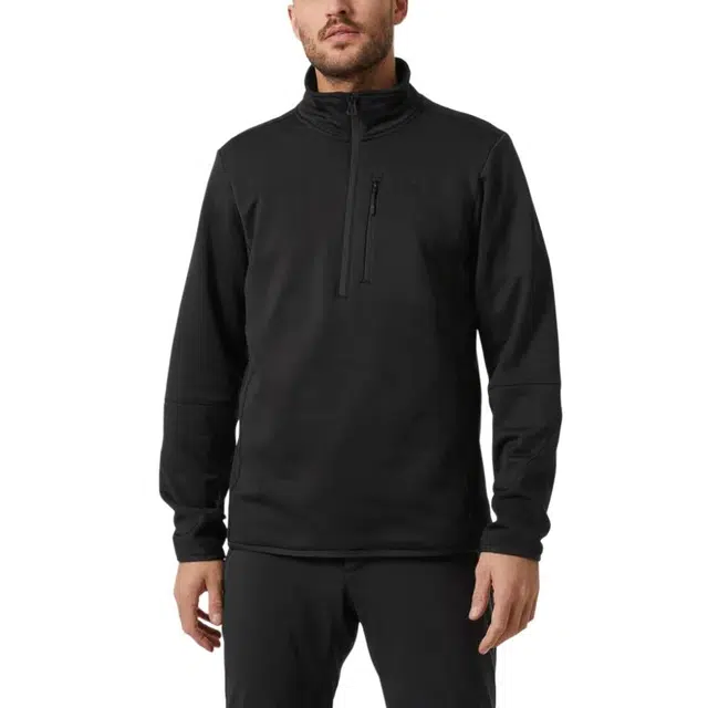 HELLY HANSEN Alpha Zero Half-Zip Fleece Outdoor 990 BLACK