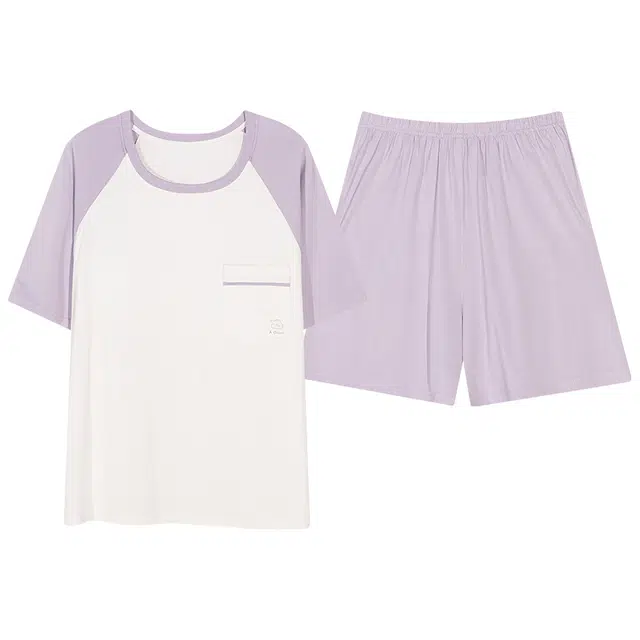 好福份 带胸垫舒适亲肤透气休闲睡衣套装 女款