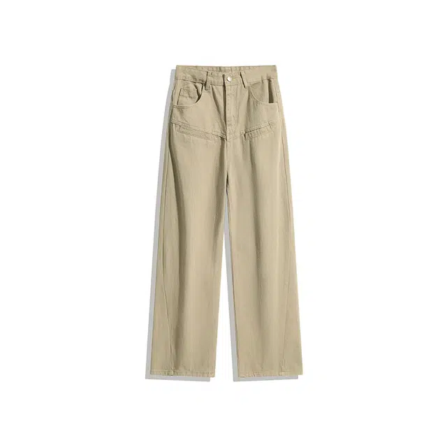 欧路得 美式工装潮牌高街微喇直筒春秋季长裤休闲裤 男款