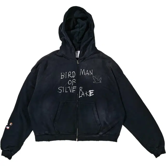 Paly Hollywood SS25 BIRDMAN OF SILVER LAKE ZIP HOODED SWEATSHIRT