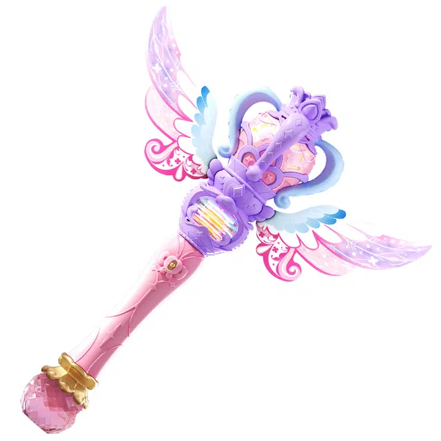 益米 全自动旋转魔法棒 梦幻公主仙女棒 二合一出泡 泡泡机