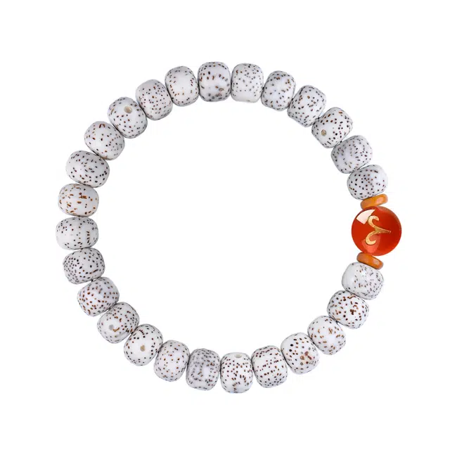 素于 国潮新中式 十二星座文玩佛珠 天官赐福 八方来财 念珠轻奢高级时尚百搭#好运 星月菩提 手串 男女同款情侣款