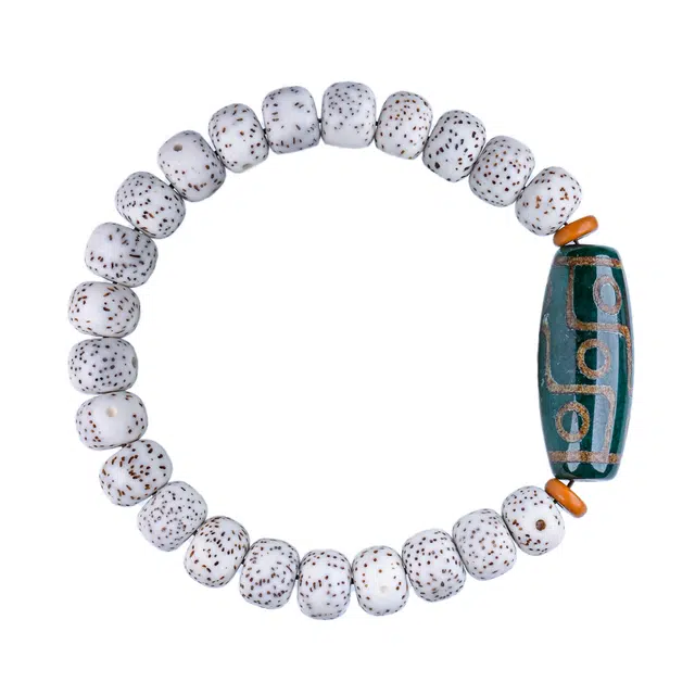 素于 国潮新中式单圈文玩佛珠轻奢高级高端简约时尚百搭念珠八方来财考试上岸盘玩#好运 星月菩提 手串 男女同款情侣款