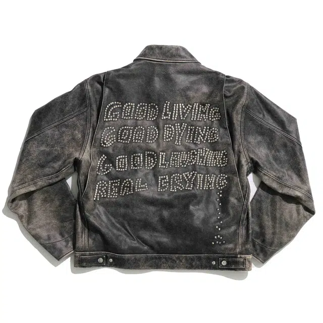 Paly Hollywood SS25 LOVE DEATH LEATHER WORK JACKET