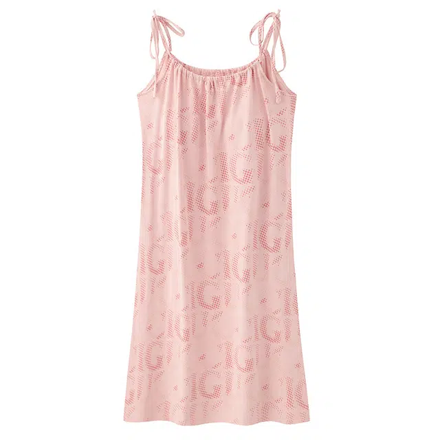 睦隆世家 带胸垫休闲凉快舒适无袖吊带家居服可外穿夏季睡裙 女款