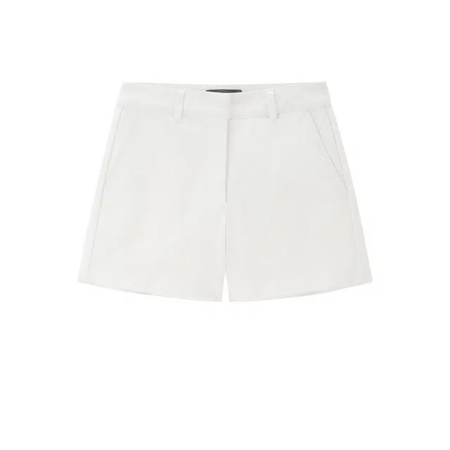 佐丹奴 韩国系列弹力棉暗门筒中腰梭织休闲短裤 女款