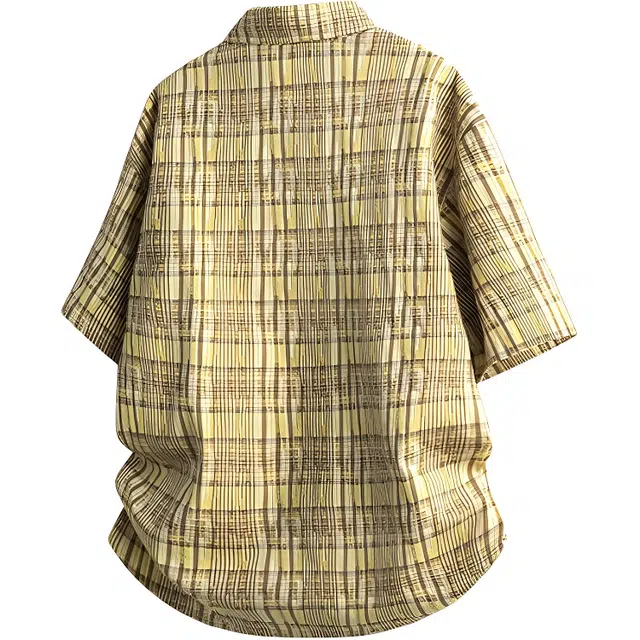 松岚 美式高街条纹设计高街风高级时尚时髦户外通勤短袖衬衫 男女同款