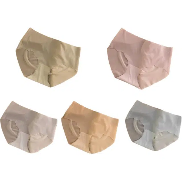 北极绒 冰丝夏季薄款纯色简约三角裤中腰内裤 女款