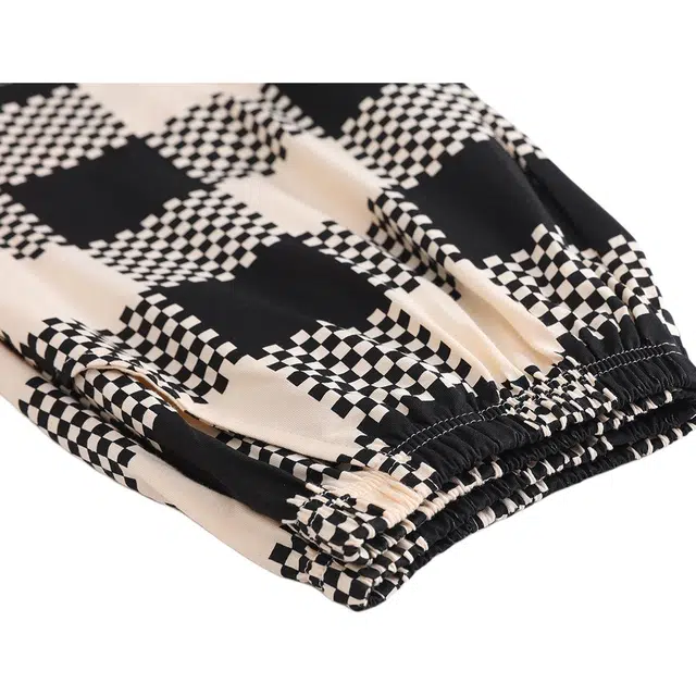 北极绒 夏季轻薄透气印花简约风,休闲可外穿短裤睡裤 女款