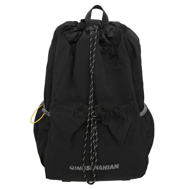 恒源祥 小众设计抽绳书包骑行轻便旅行束口袋 尼龙 背包双肩包 常规 男女同款情侣款 多色