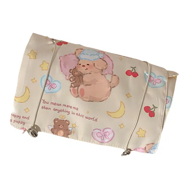 艾情草之恋 可爱晚安小熊化妆包 便携四合一旅行大容量收纳包