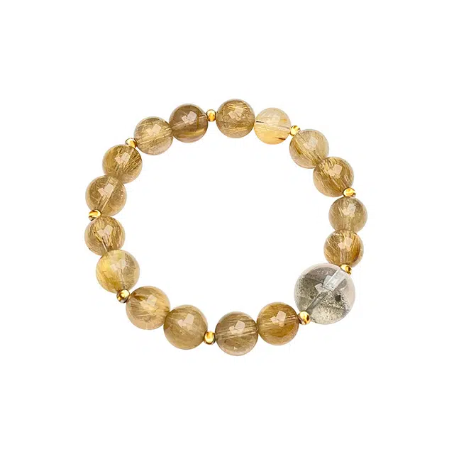 琳琯瑛 轻奢小众高级感#好运天然 黄水晶 手串 女款