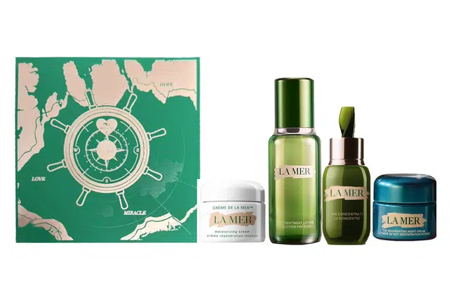 海蓝之谜 面霜晚霜精萃水浓修瓶精华以爱为航护肤套装 修护保湿滋润 四件套